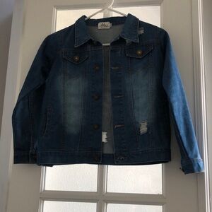 Kids sequin unicorn jean jacket